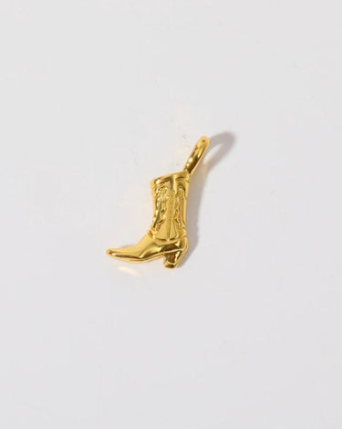 COWGIRL BOOT CHARM PENDANT 18K GOLD PVC - STUDIO JO STORE